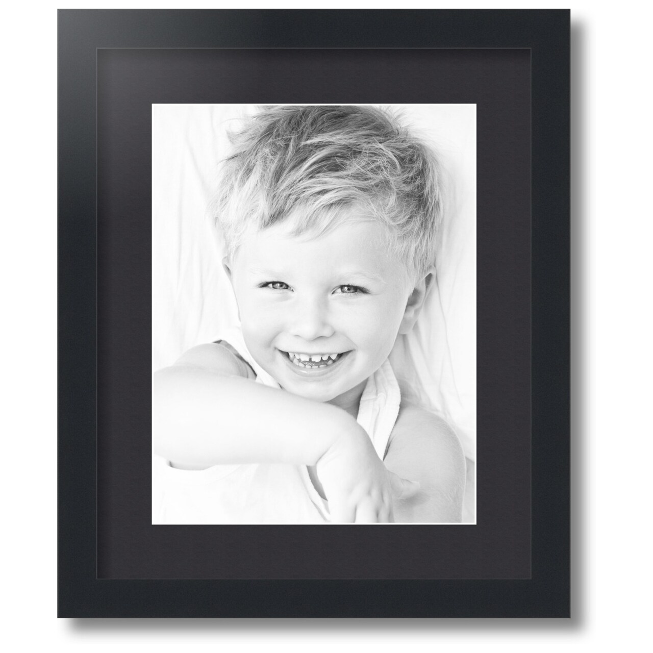 ArtToFrames Collage Photo Picture Frame with 1 - 10x13 inch Openings, Framed in Black with Over 62 Mat Color Options and Regular Glass (CSM-3926-641)